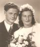 KULHÁNKOVI, svatba PROROKOVÉ Alžběty a Jaroslava, Tuněchody 1946