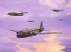 Wellington bombers in flight (1942)